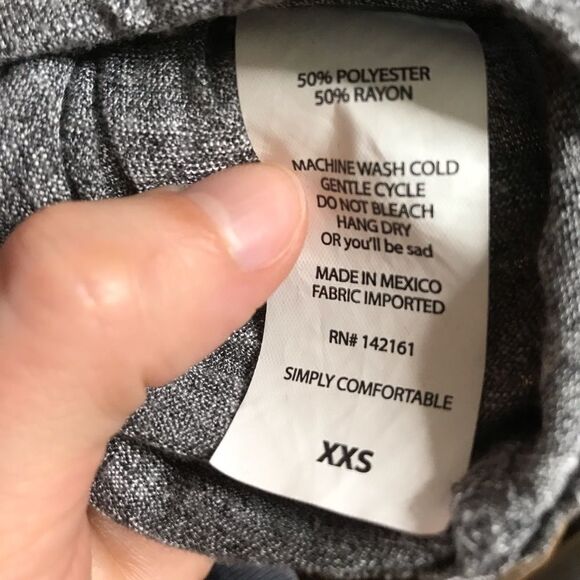 LuLaRoe XXS Heather Gray Irma - Picture 6 of 6